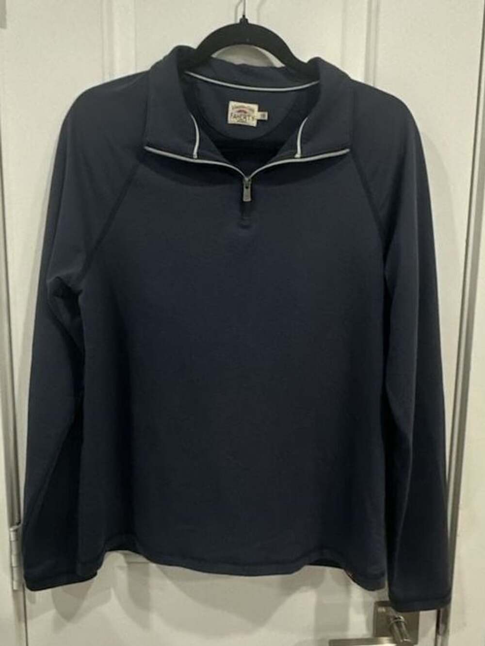 Faherty Movement Quarter Zip Pullover Size S Blue Nights
